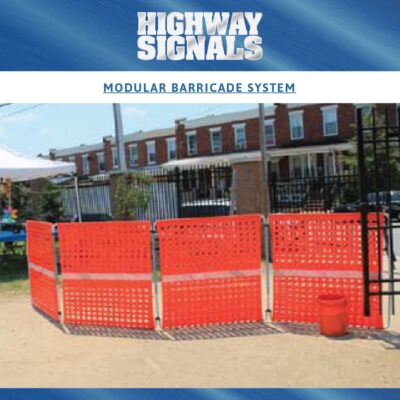 Modular Barricade System Outside A Building