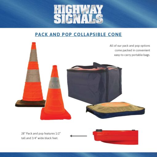 Pack And Pop Collapsible Cones