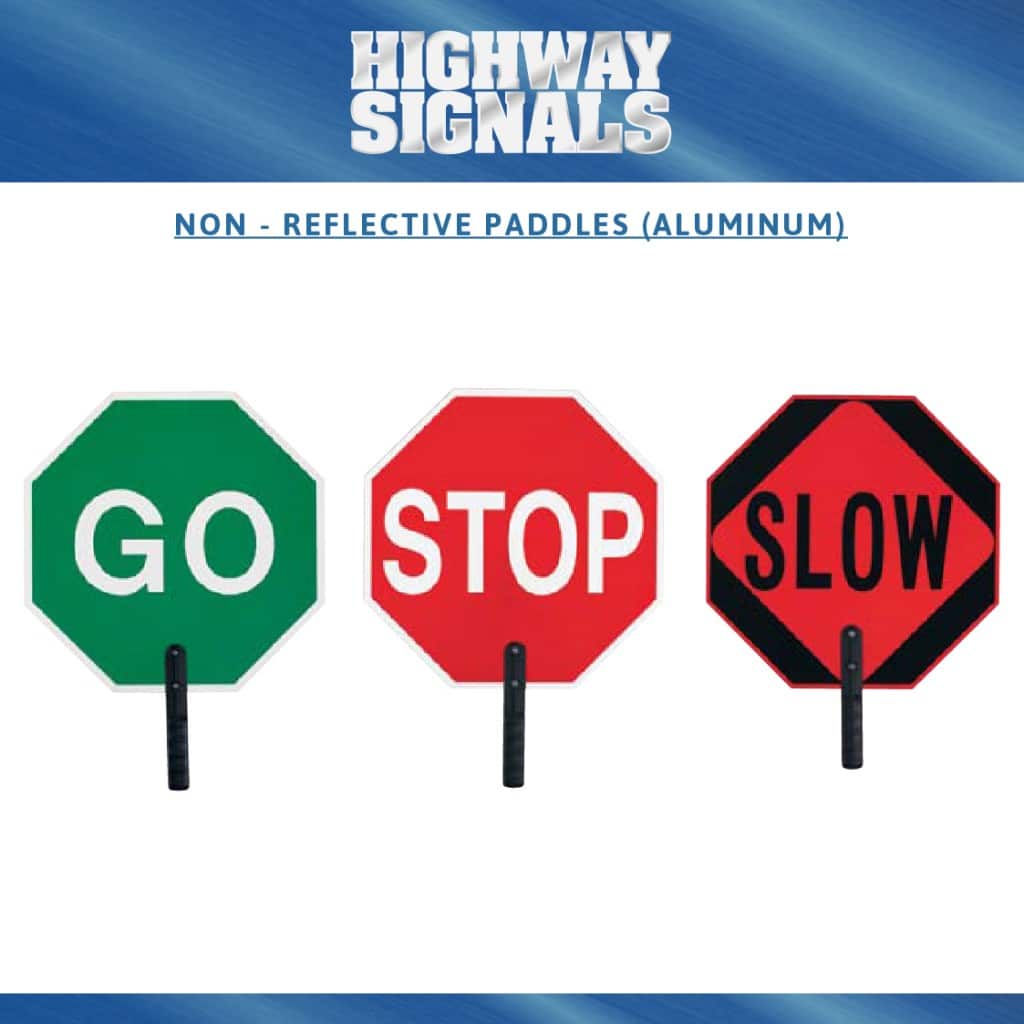 Non - Reflective Paddles (Aluminum) | Highway Signals