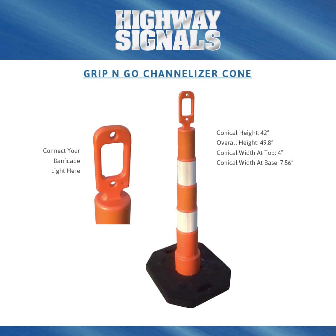 Grip N Go Channelizer Cone