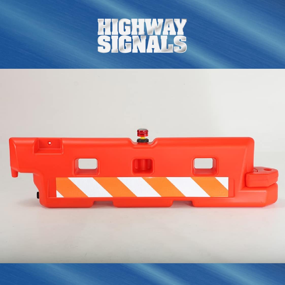 24 x 96 Low-Profile Airport Barricade - Frontal View