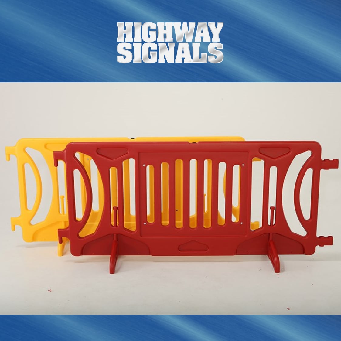 42 x 96 Plastic Barricades In Red And Yellow
