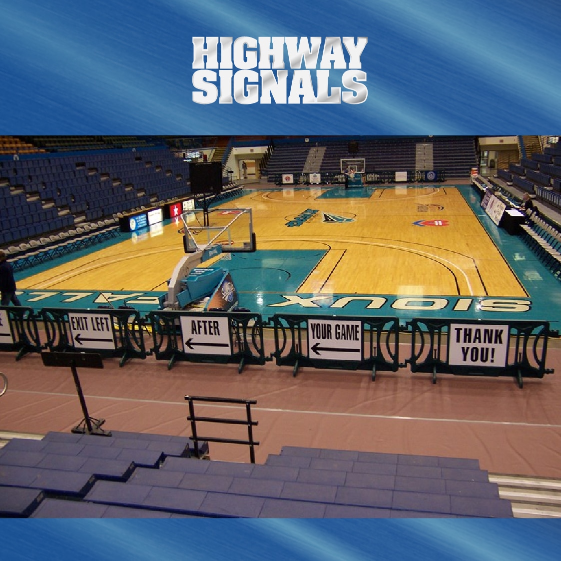 42 x 96 Barricades At A Sports Arena