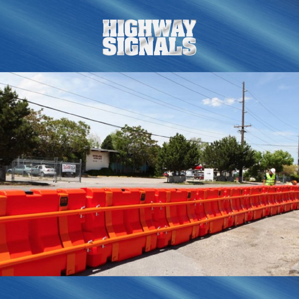 Highway Barriers Clearly Delineate A Zone To Control Traffic