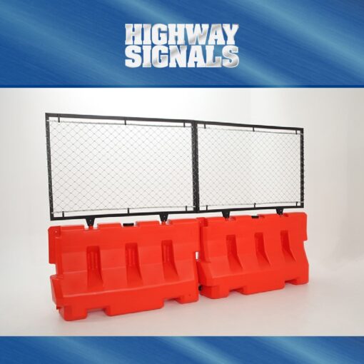 Water-filled Jersey LCD Barricade 42"H x 72"L