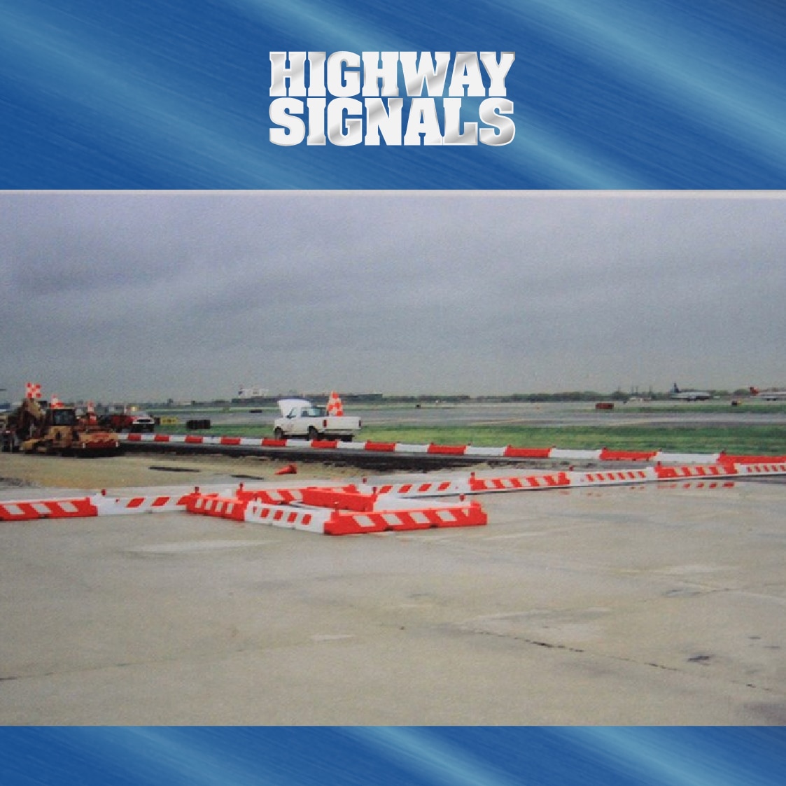 RAR 10 x 96 Low Profile Airport Barricades On Airport Runway