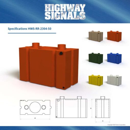 Modular Security Barrier Block | 23" x 46" Wall Barricade - Red Color