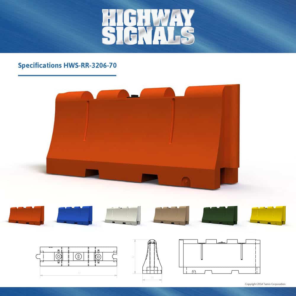32” x 72” Safety Barricade Red Color