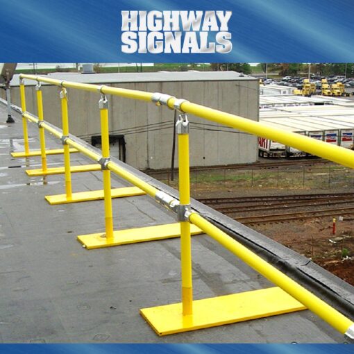 Roof Rail Fall Protection In A Rail Warehouse Area
