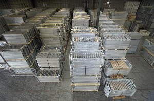 Our California Warehouse - Fully Stocked with Blockader Steel Barricades