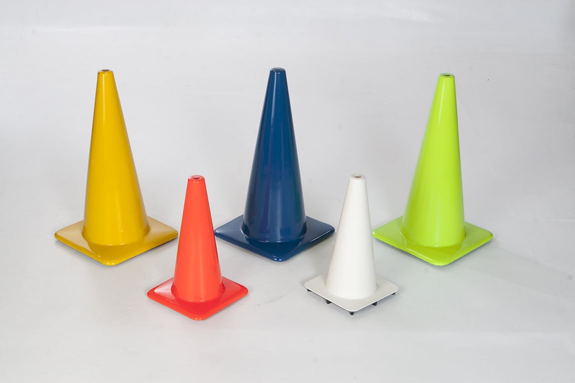 Multi-Colored Traffic Cones