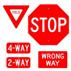 Standard Traffic Signs For Intersections