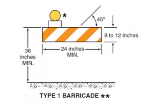 Type I Barricade Standards According To The Mutcd