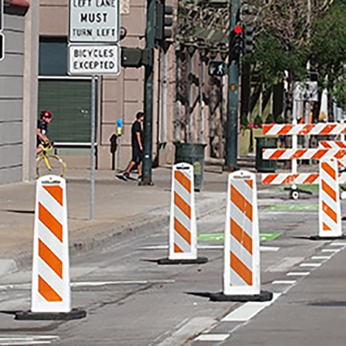 Vertical Panel Barricades for Traffic and Work Zone Safety