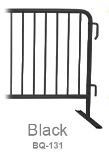Black Painted Steel Barricades