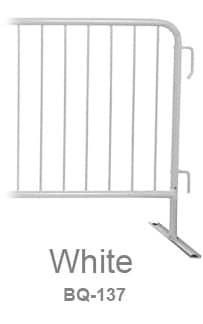 White Painted Steel Barricades