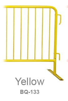 Yellow Painted Steel Barricades