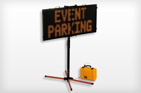 Event parking sign