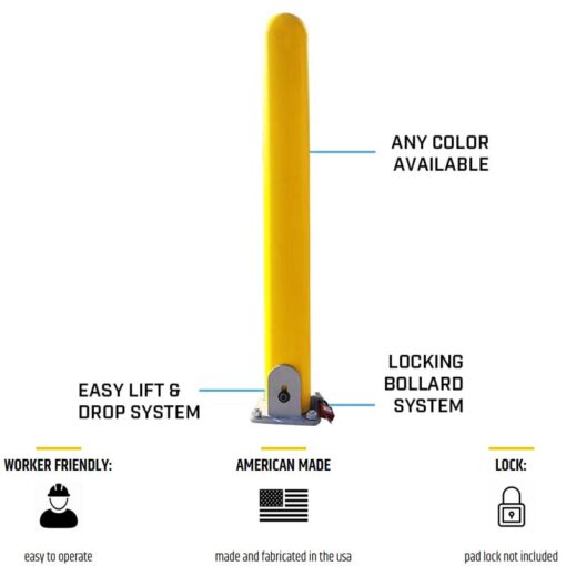 Locking Collapsible Bollards Breakdown